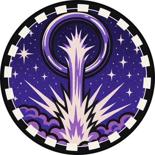 POG #62, Warp Gate, a Matte pog from the Cosmic series