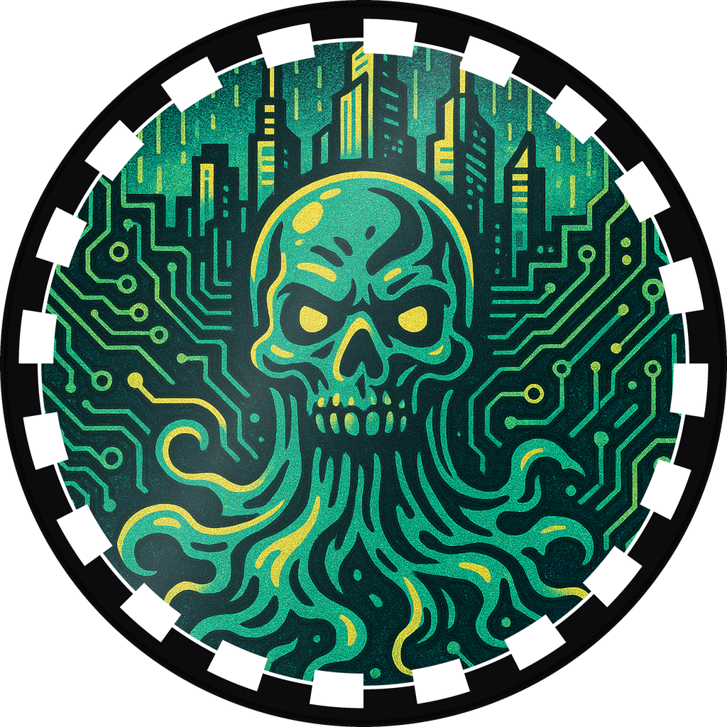POG #623, Ghost Protocol, a Gloss pog from the Cyber series