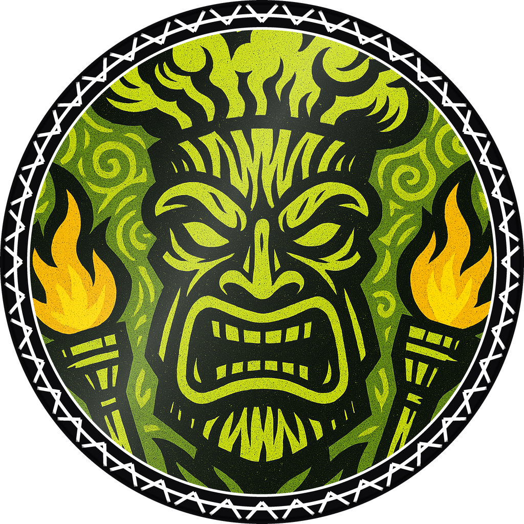 POG #626, Smoke Spirit, a Gloss pog from the Tiki series