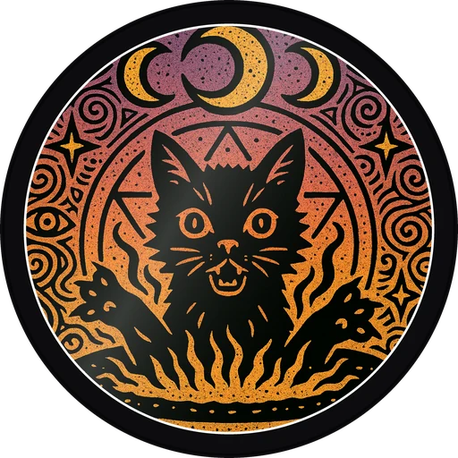 POG #629, Salt Circle Cat, a Gloss pog from the Mystic series