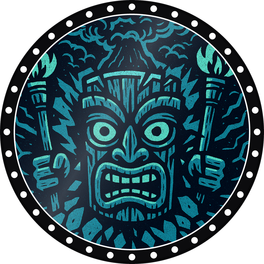 POG #636, Idol Eyes, a Gloss pog from the Tiki series