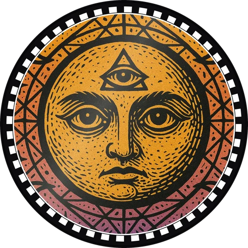 POG #638, All-Seeing Moon, a Gloss pog from the Mystic series