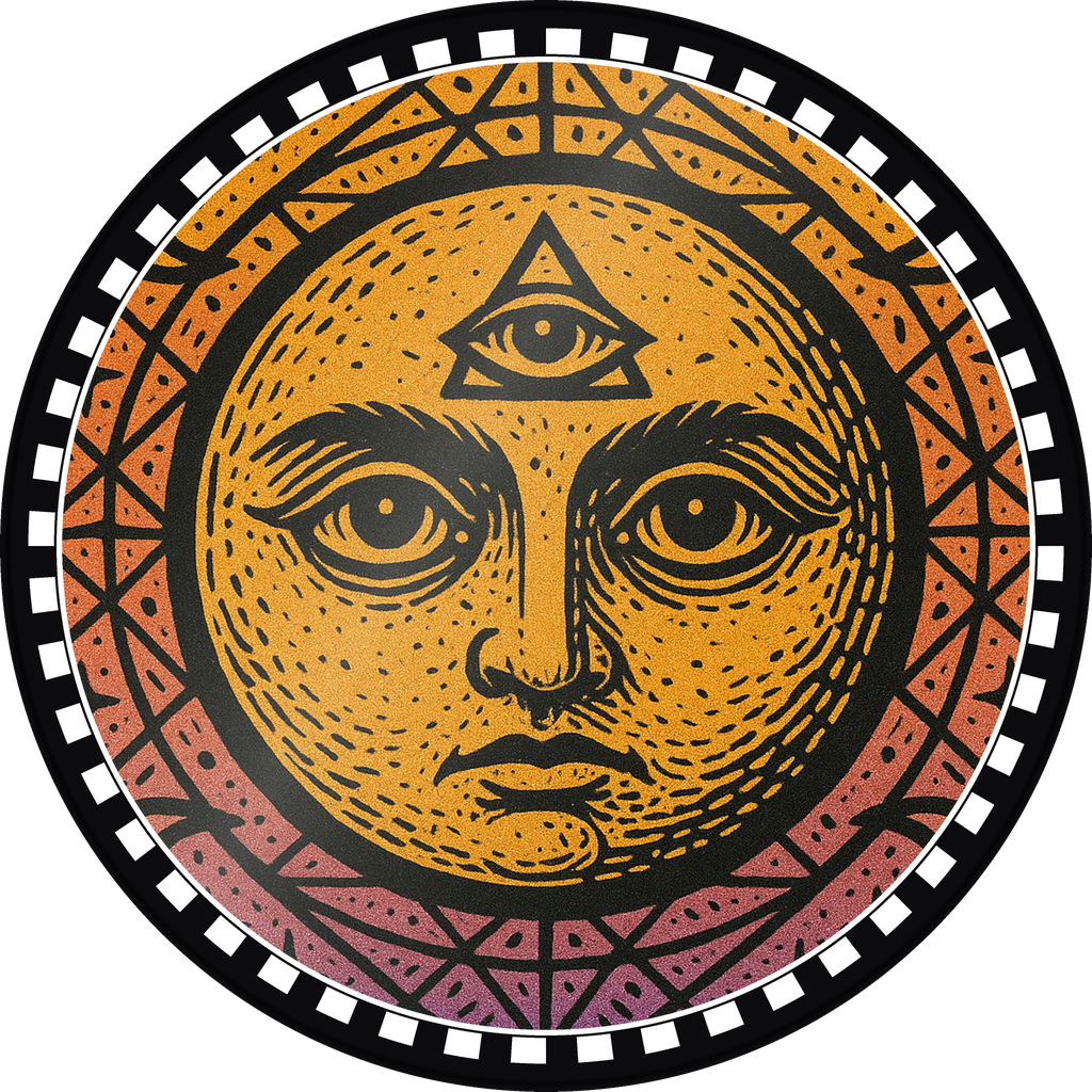 POG #638, All-Seeing Moon, a Gloss pog from the Mystic series