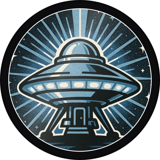 POG #643, UFO Diner, a Gloss pog from the Cosmic series