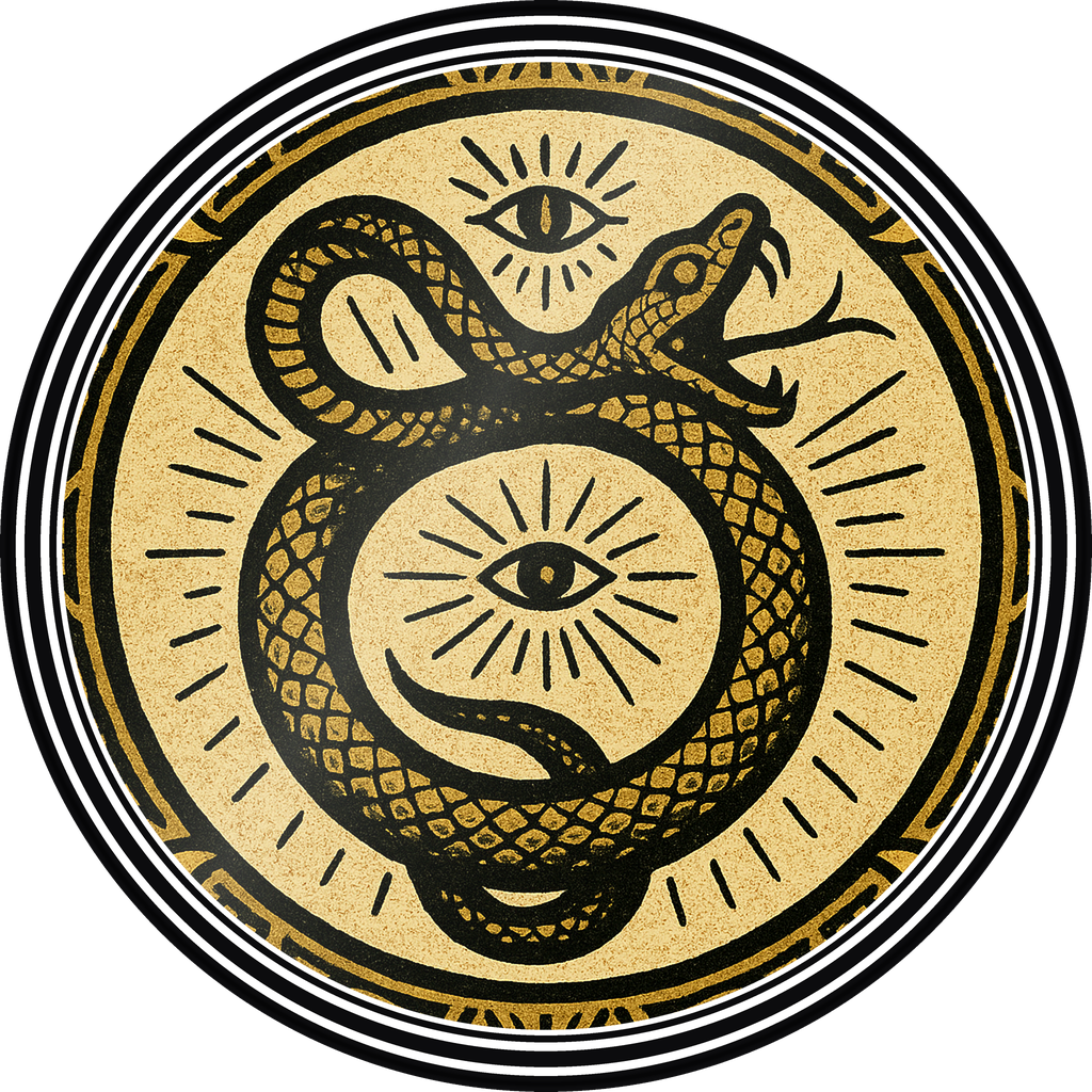POG #644, Serpent Circle, a Gloss pog from the Mystic series
