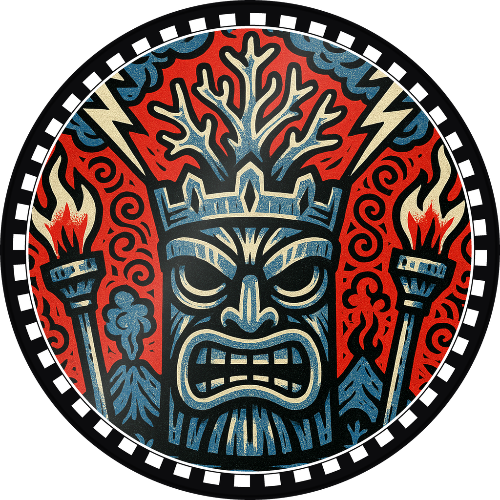 POG #646, Coral Crown, a Gloss pog from the Tiki series