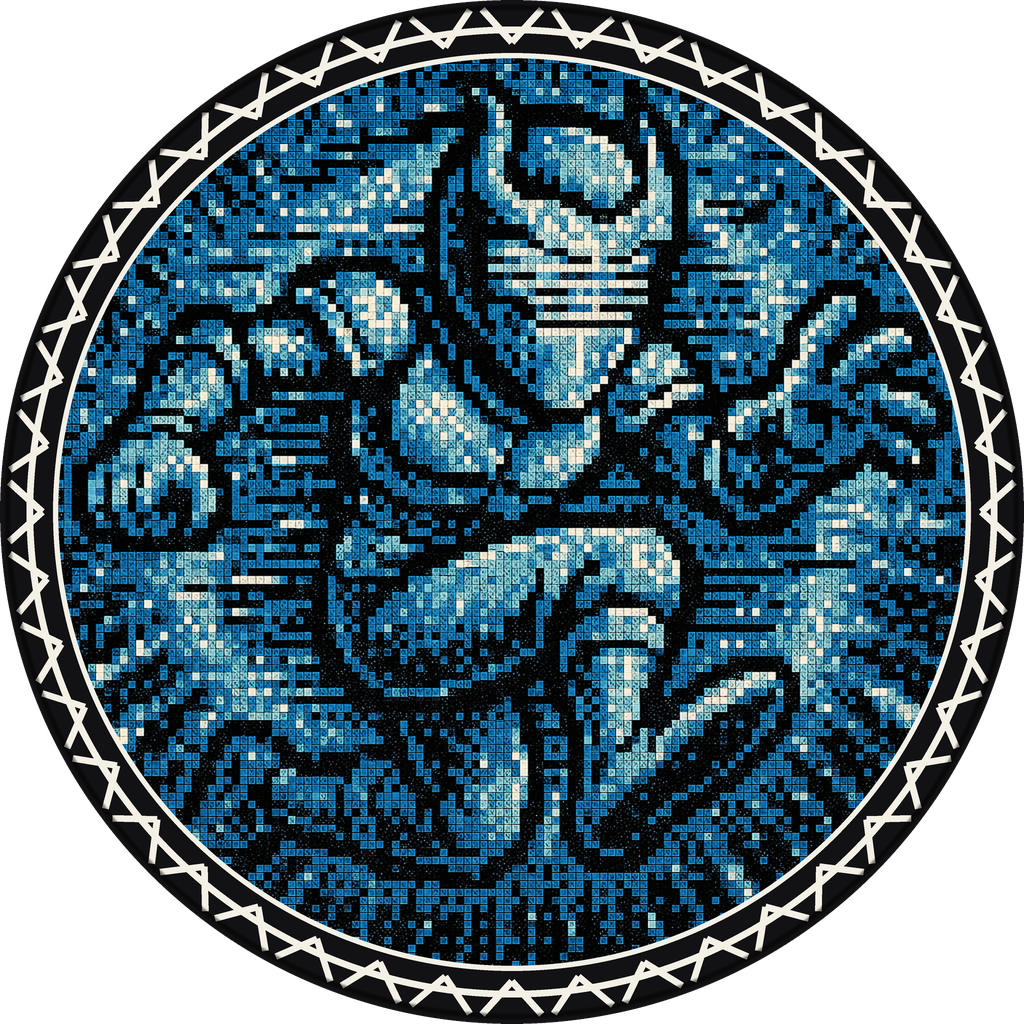 POG #649, Glitch Mask, a Matte pog from the Arcade series