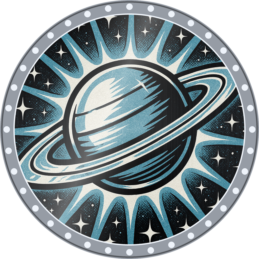 POG #656, Ringed Planet, a Foil pog from the Cosmic series