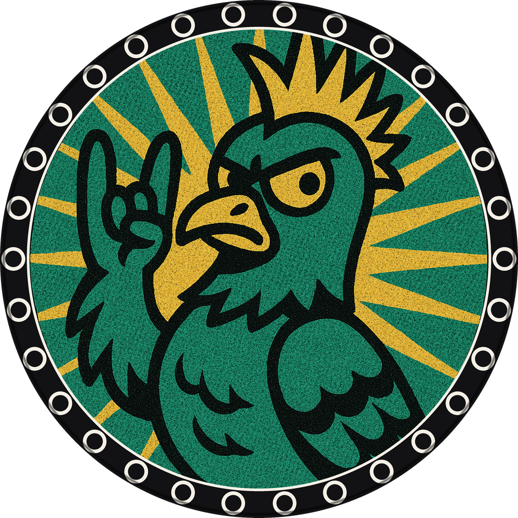 POG #690, Punk Pigeon, a Matte pog from the Critter series
