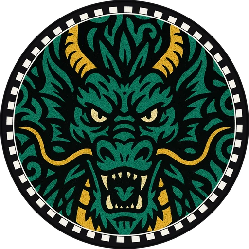 POG #694, Deck Dragon, a Matte pog from the Skate series