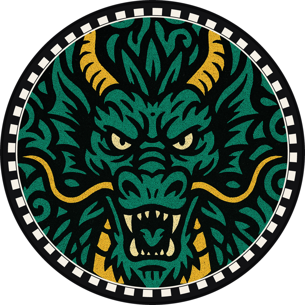 POG #694, Deck Dragon, a Matte pog from the Skate series
