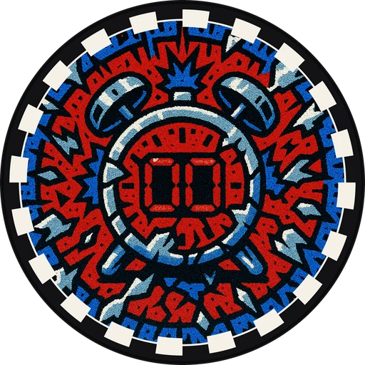 POG #700, Continue Timer, a Matte pog from the Arcade series