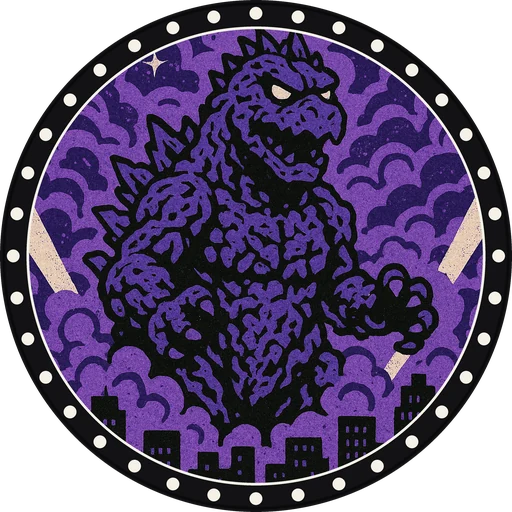 POG #705, Rubble Titan, a Matte pog from the Kaiju series
