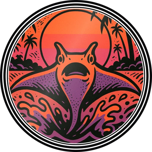 POG #707, Riptide Ray, a Gloss pog from the Surf series