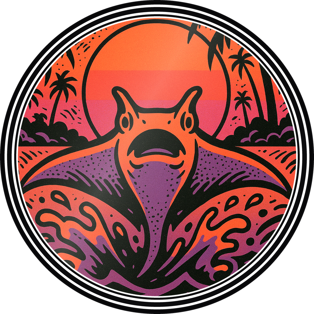 POG #707, Riptide Ray, a Gloss pog from the Surf series