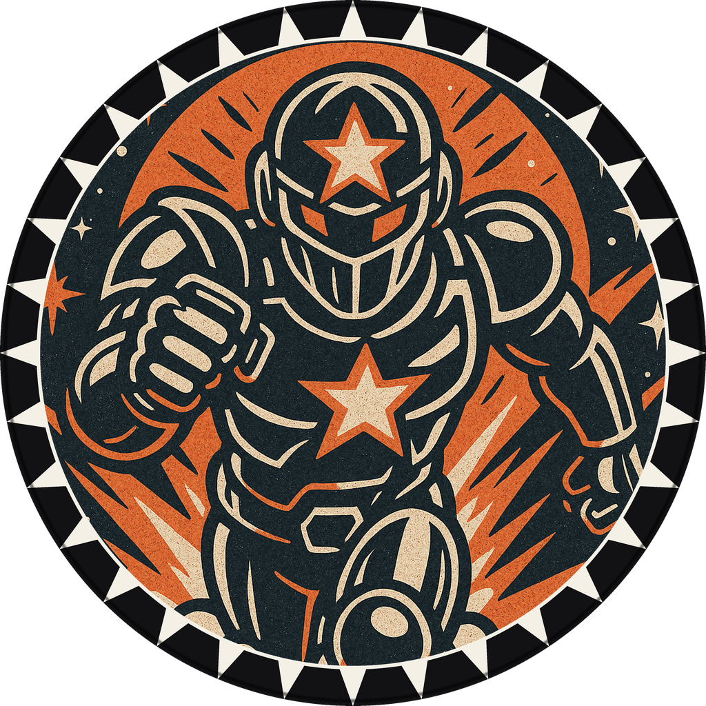 POG #709, Star Sheriff, a Matte pog from the Cosmic series