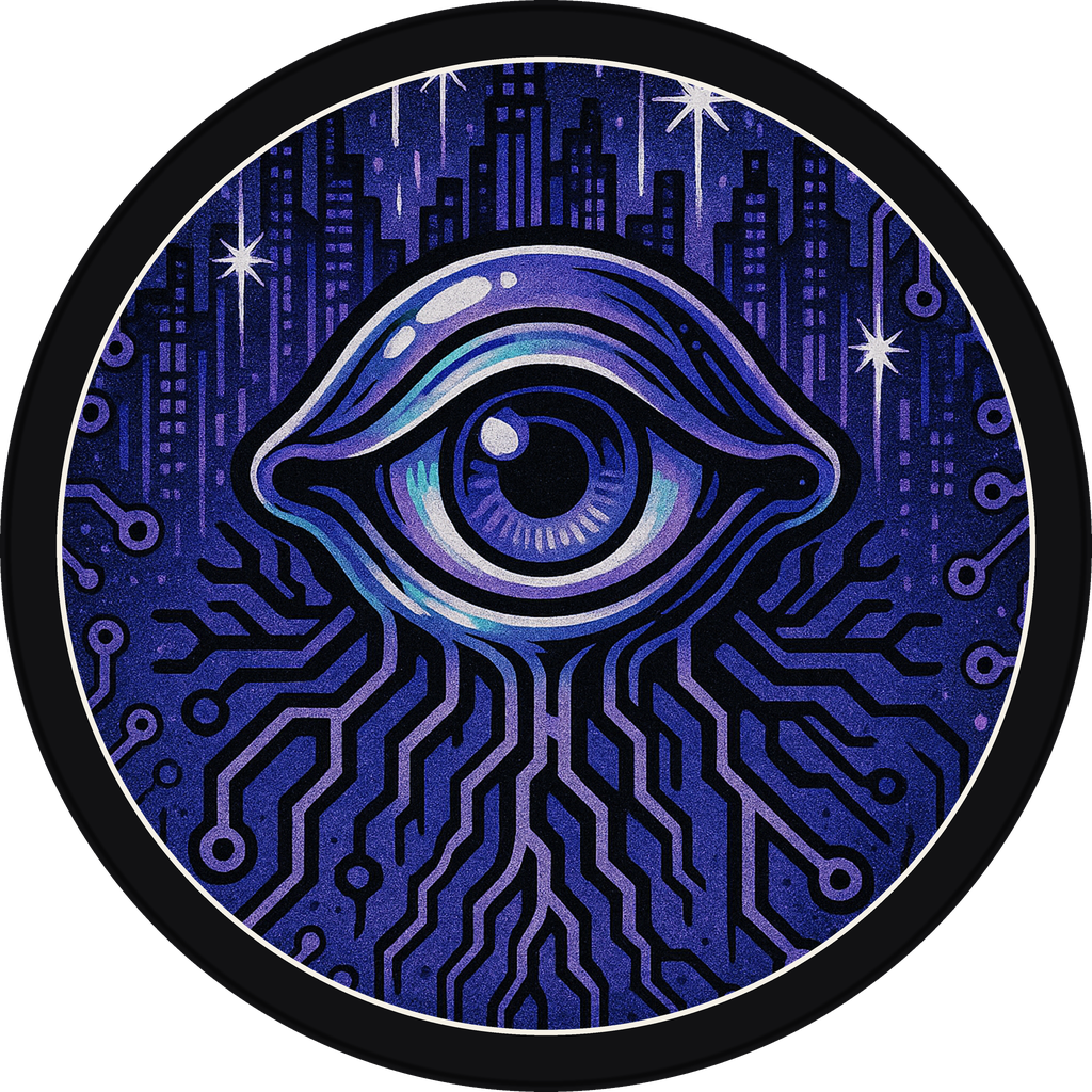 POG #715, Root Access Eye, a Matte pog from the Cyber series