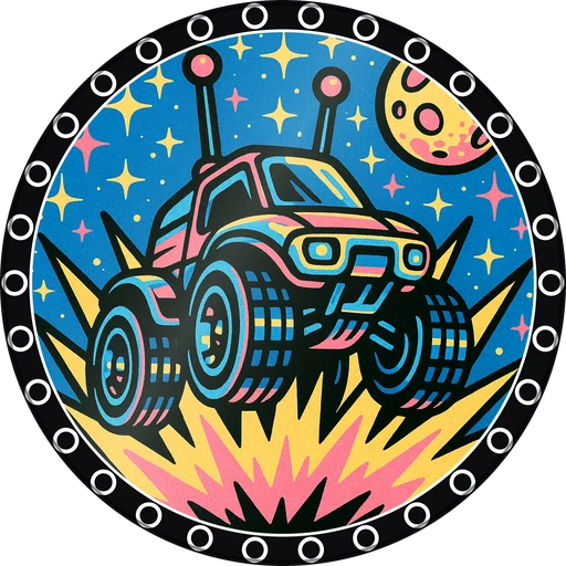 POG #716, Moon Buggy, a Gloss pog from the Cosmic series