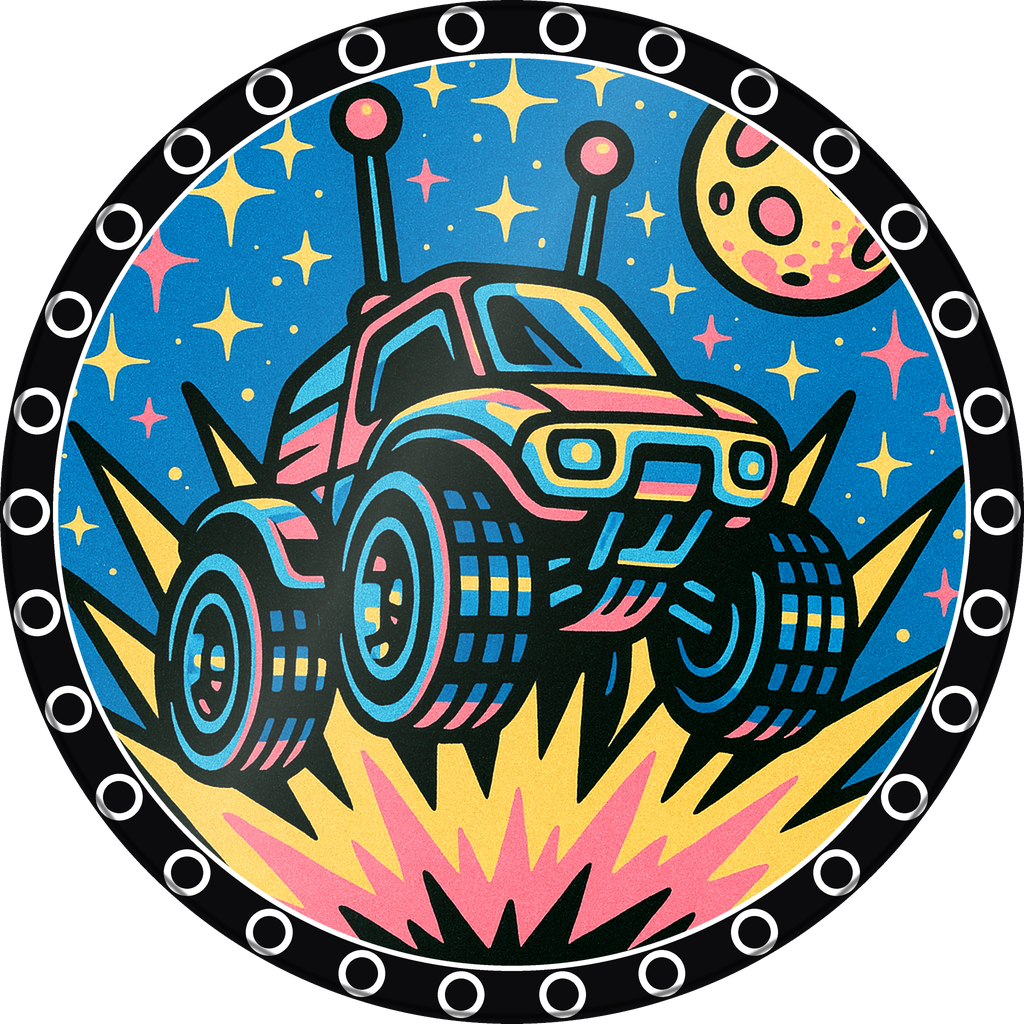 POG #716, Moon Buggy, a Gloss pog from the Cosmic series