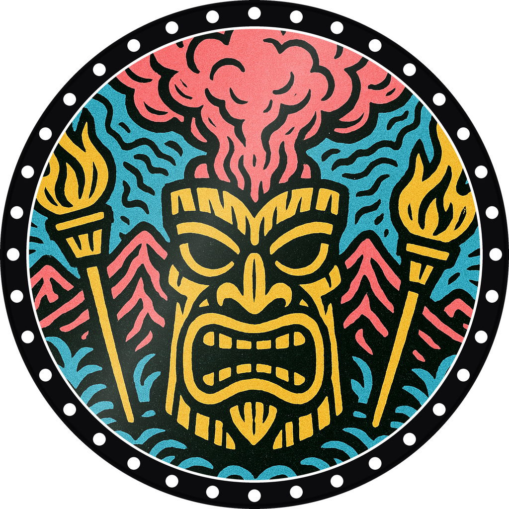 POG #725, Smoke Spirit, a Gloss pog from the Tiki series