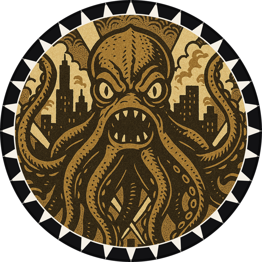 POG #731, Storm Kraken, a Matte pog from the Kaiju series