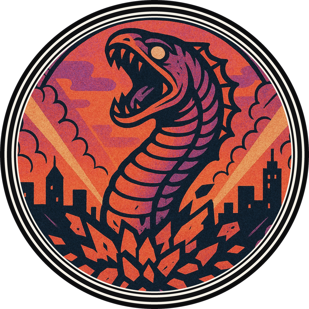 POG #737, Deep Trench Eel, a Matte pog from the Kaiju series