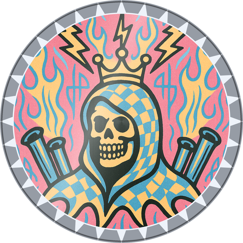 POG #738, Checkered Reaper, a Foil pog from the Speed series
