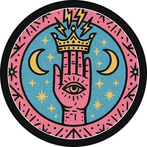 POG #739, Tarot Hand, a Matte pog from the Mystic series