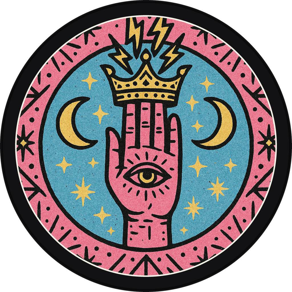 POG #739, Tarot Hand, a Matte pog from the Mystic series