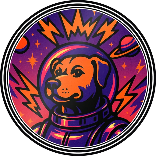 POG #741, Space Mutt, a Gloss pog from the Cosmic series