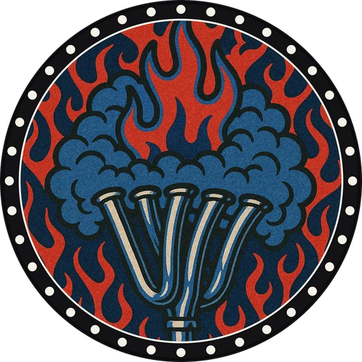 POG #752, Flame Fender, a Matte pog from the Speed series