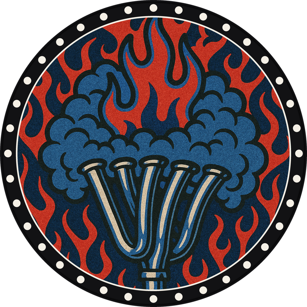 POG #752, Flame Fender, a Matte pog from the Speed series