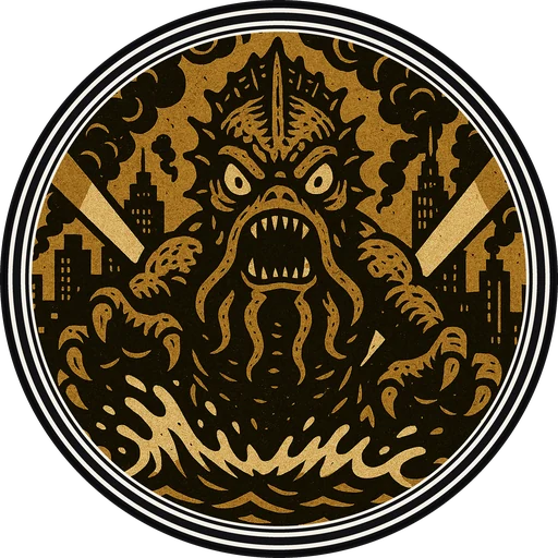 POG #760, Harbor Horror, a Matte pog from the Kaiju series