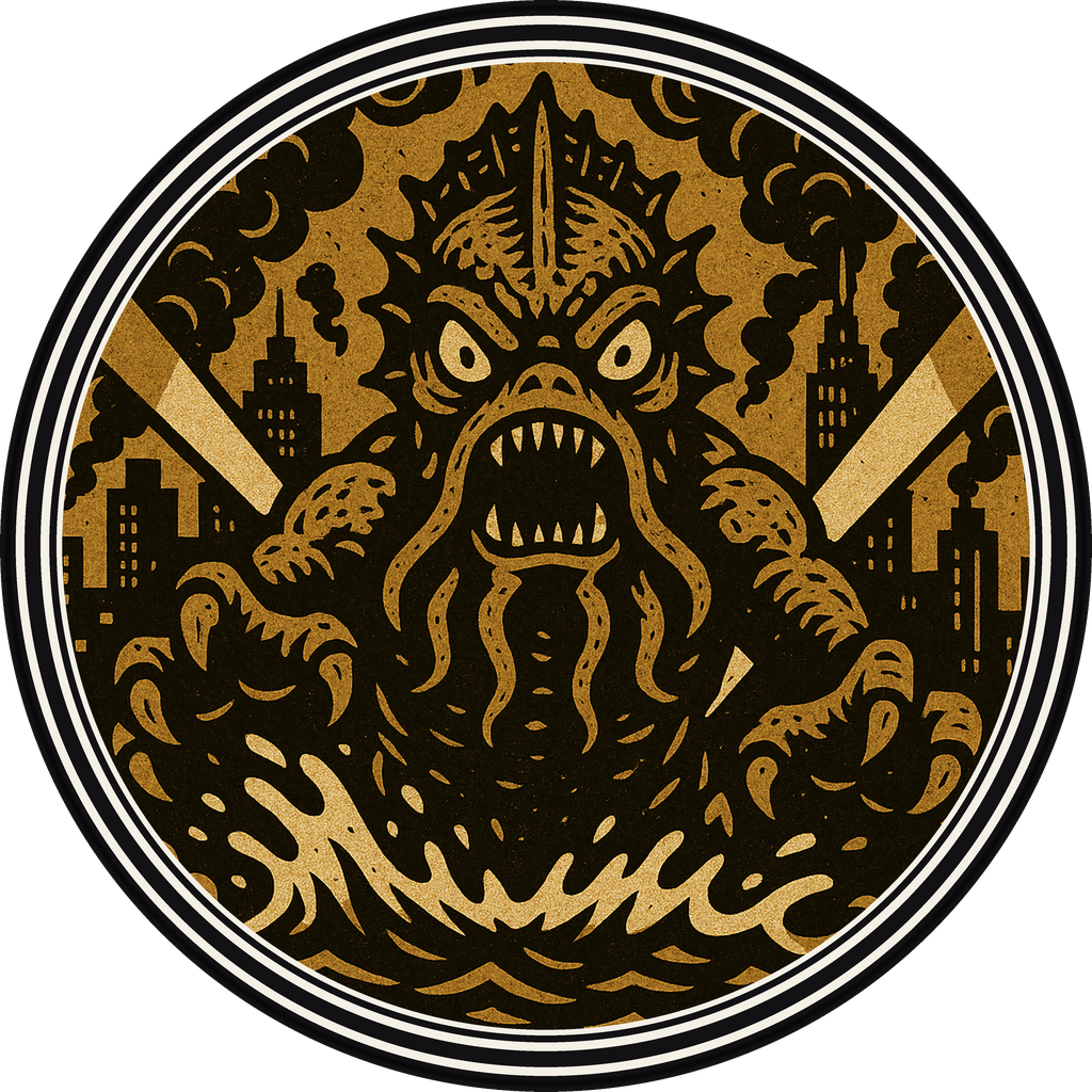 POG #760, Harbor Horror, a Matte pog from the Kaiju series