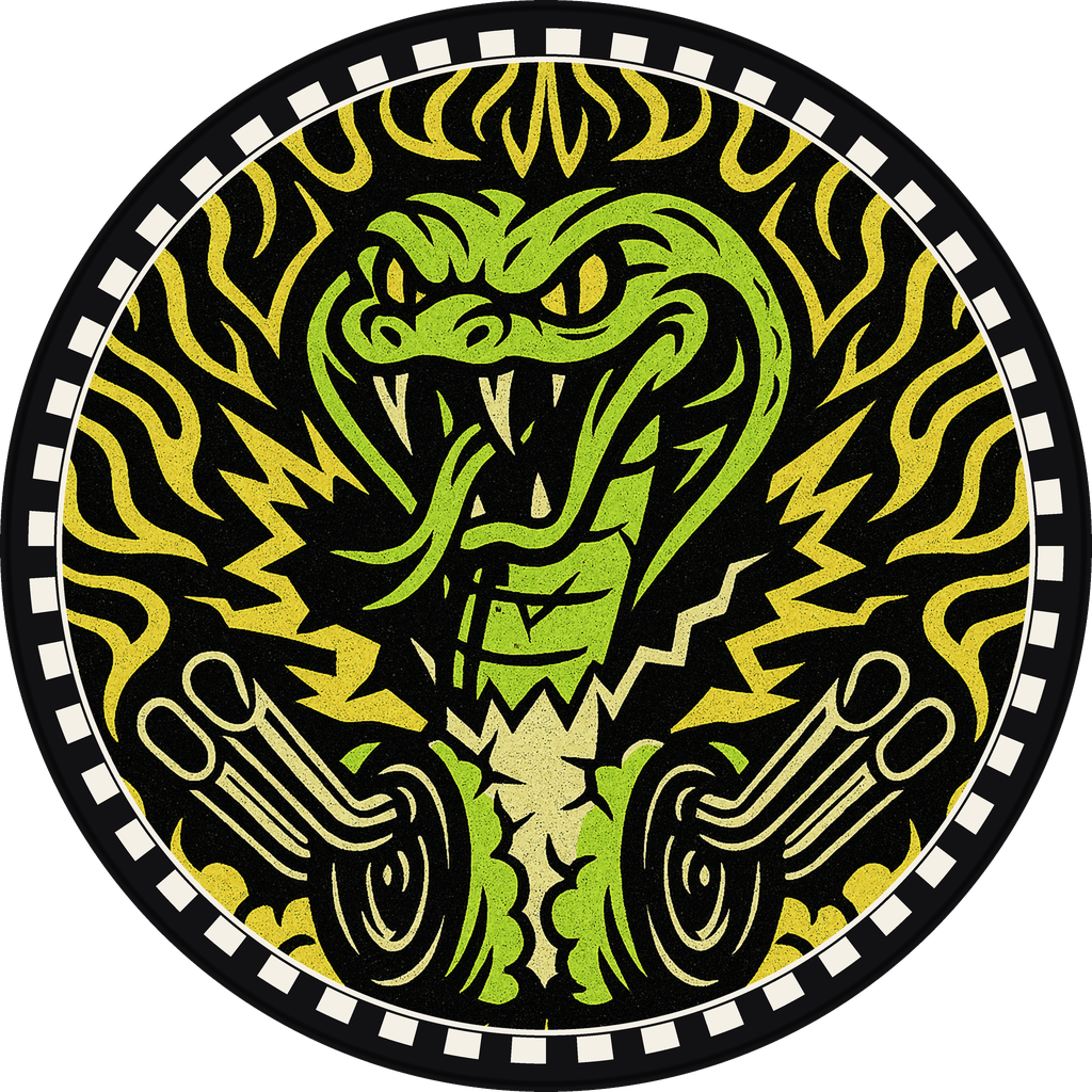 POG #762, Shifter Snake, a Matte pog from the Speed series
