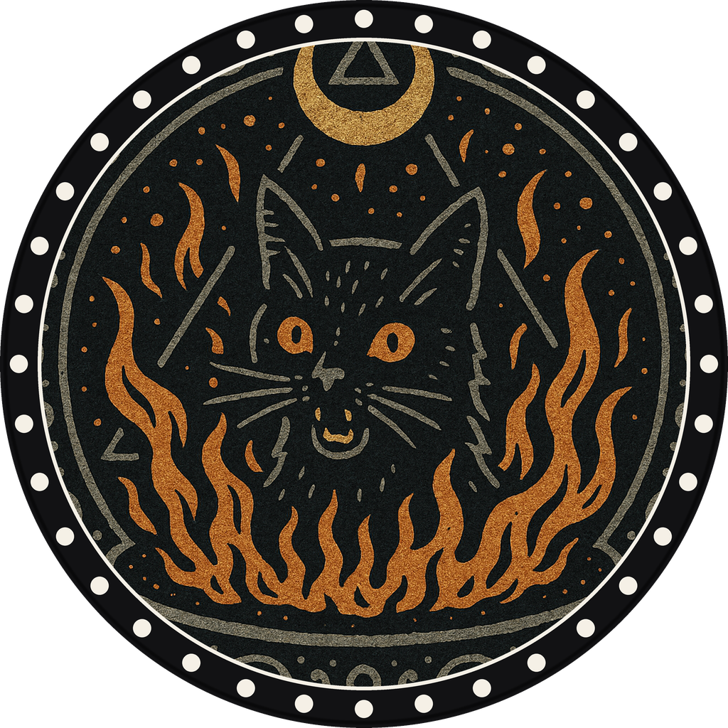POG #764, Salt Circle Cat, a Matte pog from the Mystic series