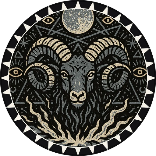 POG #772, Rune Ram, a Matte pog from the Mystic series