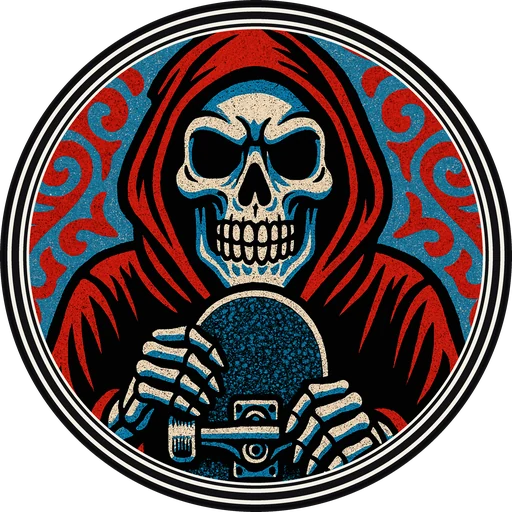 POG #773, Griptape Reaper, a Matte pog from the Skate series