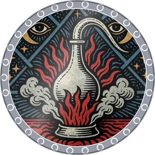 POG #775, Alchemy Alembic, a Foil pog from the Mystic series