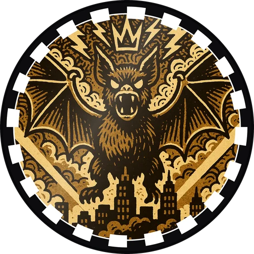 POG #778, Sonic Bat, a Gloss pog from the Kaiju series