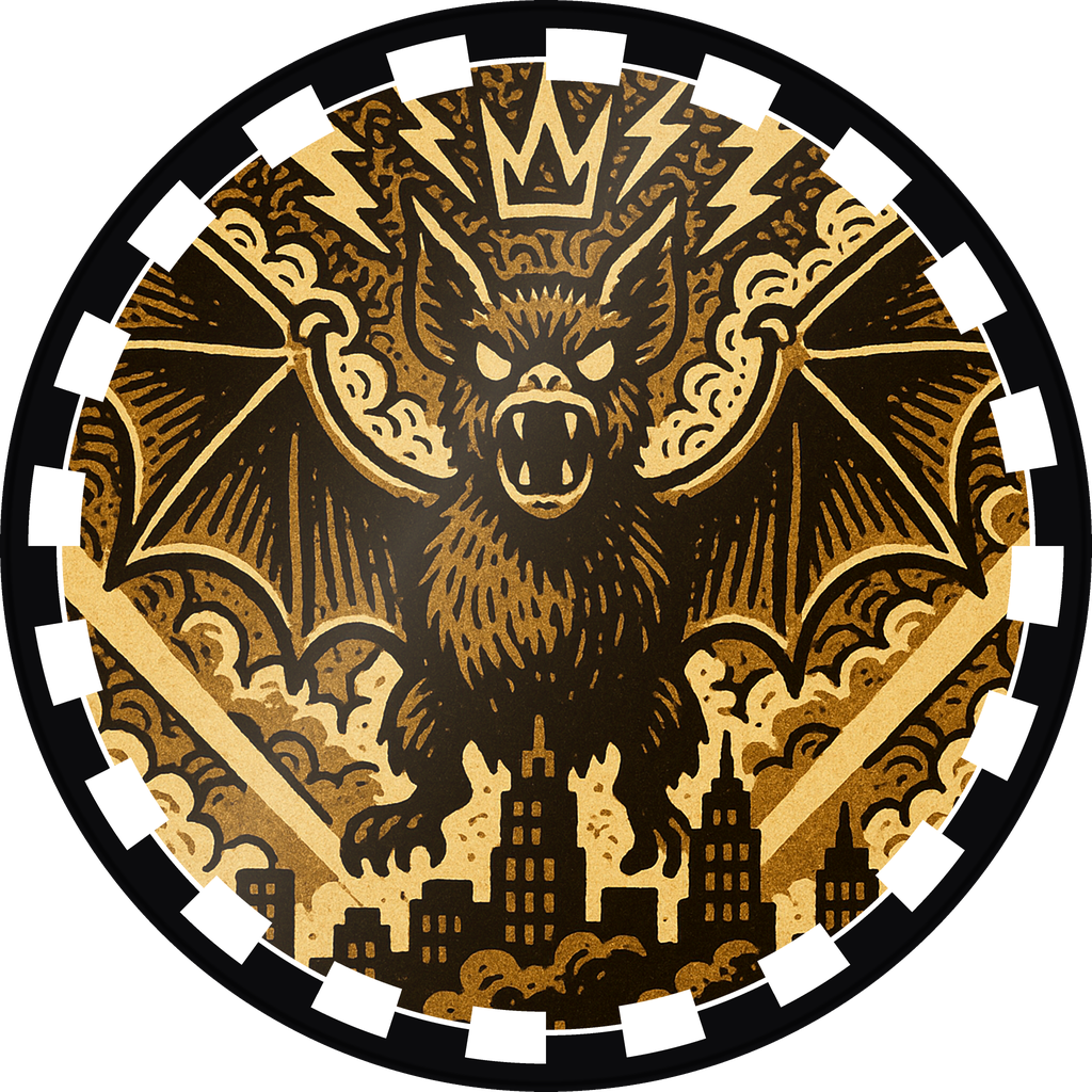 POG #778, Sonic Bat, a Gloss pog from the Kaiju series
