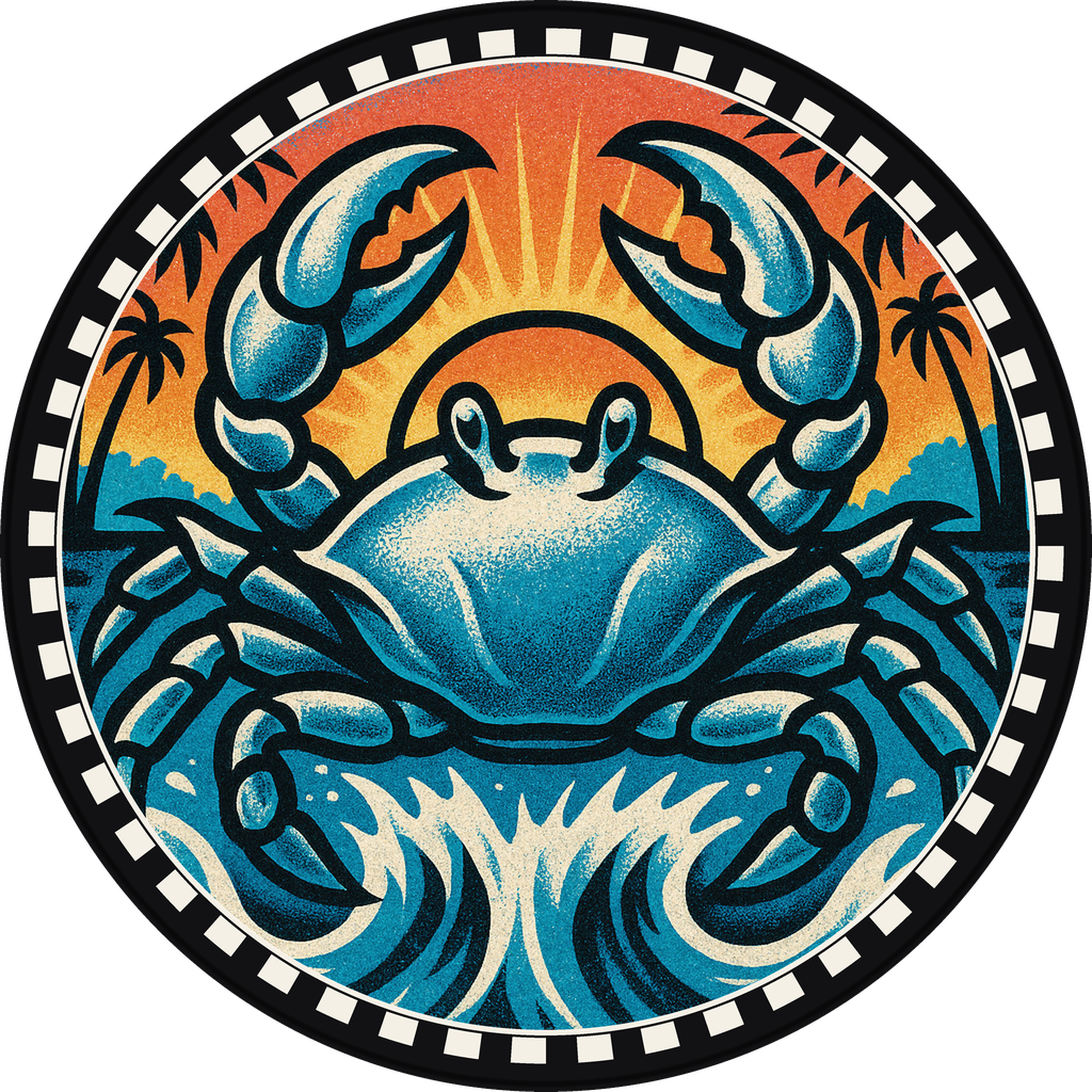 POG #782, Wax Bar Crab, a Matte pog from the Surf series