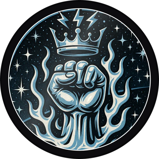POG #790, Solar Flare Fist, a Gloss pog from the Cosmic series
