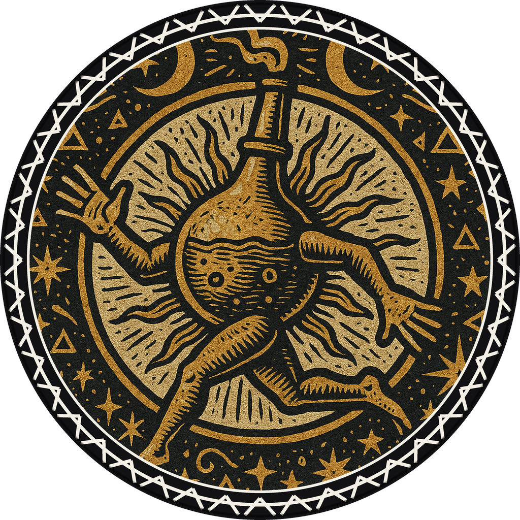 POG #791, Alchemy Alembic, a Matte pog from the Mystic series