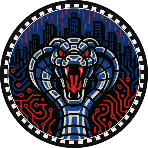 POG #793, Server Serpent, a Matte pog from the Cyber series