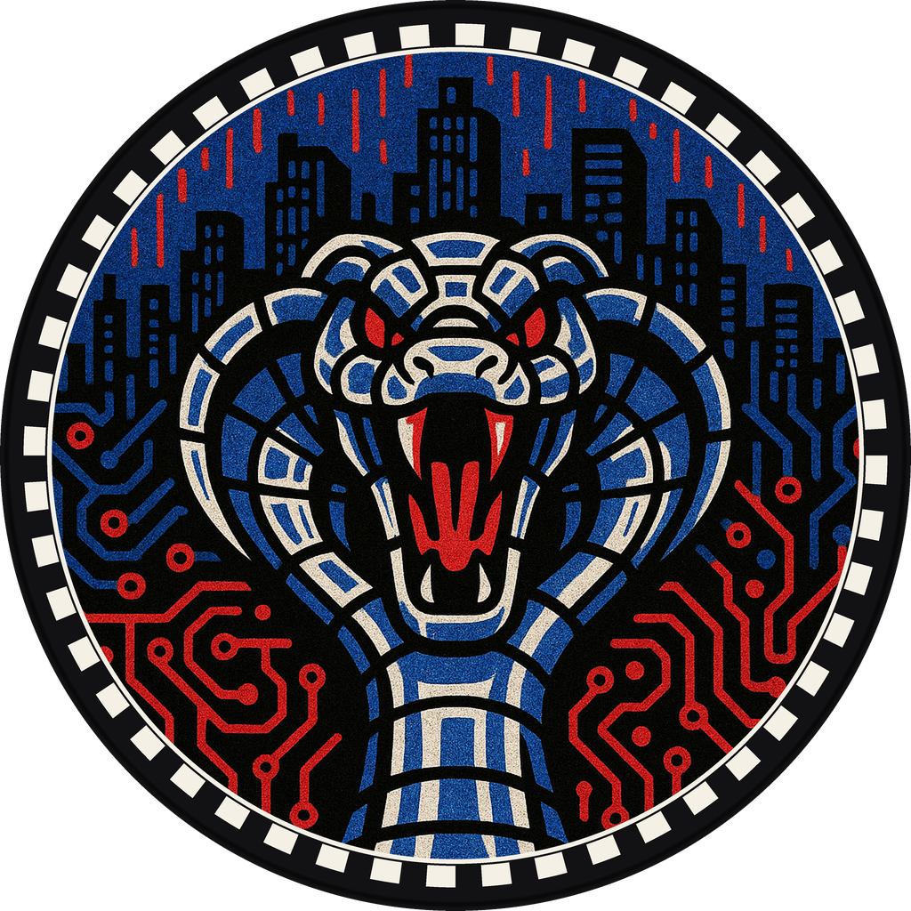 POG #793, Server Serpent, a Matte pog from the Cyber series