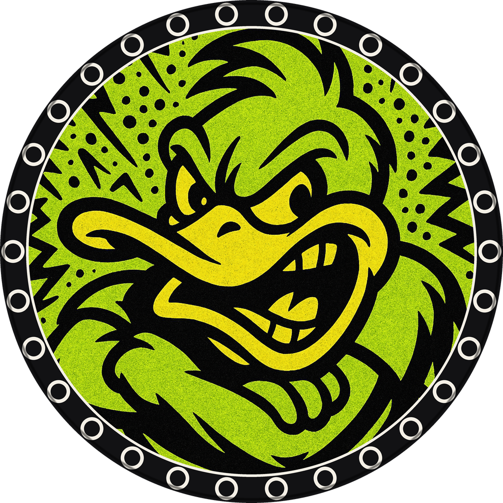 POG #8, Dude Duck, a Matte pog from the Critter series