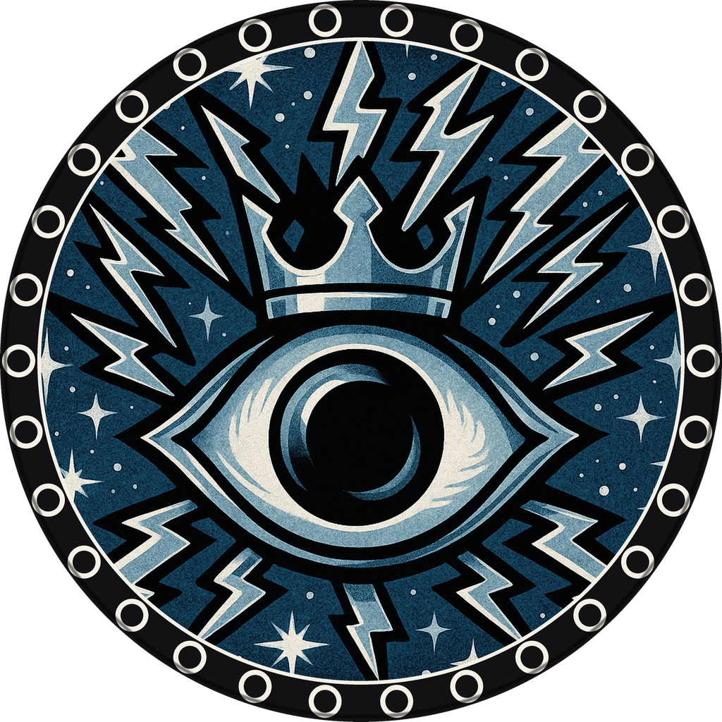 POG #80, Black Hole Eye, a Matte pog from the Cosmic series