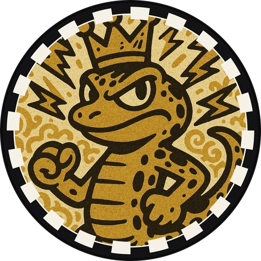 POG #82, Nacho Newt, a Matte pog from the Critter series