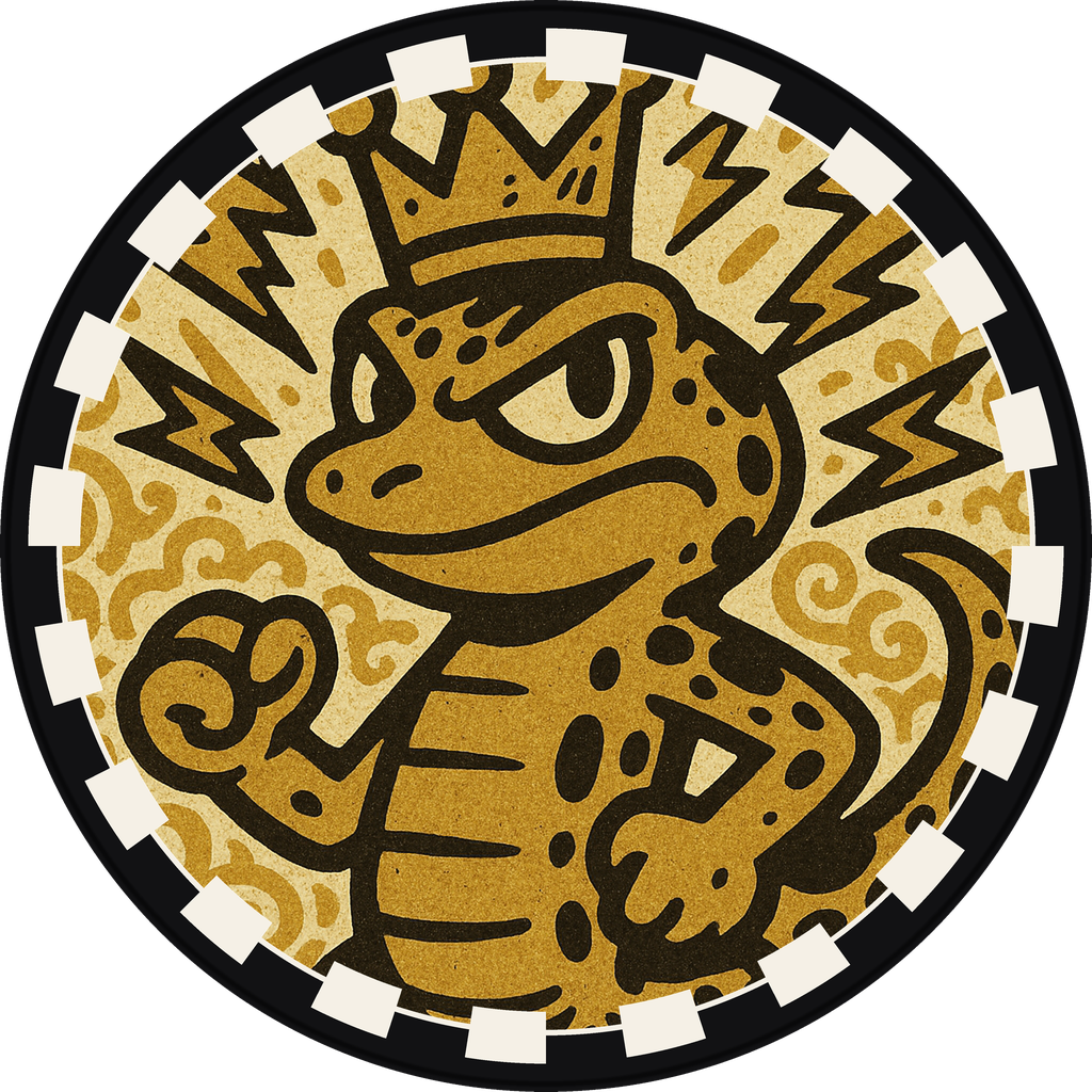 POG #82, Nacho Newt, a Matte pog from the Critter series